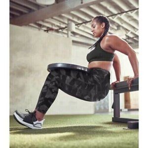 Athleta Ultimate Stash Pocket Camo 7/8 Leggings Stretch Gym Green‎ Women 1X NWOT